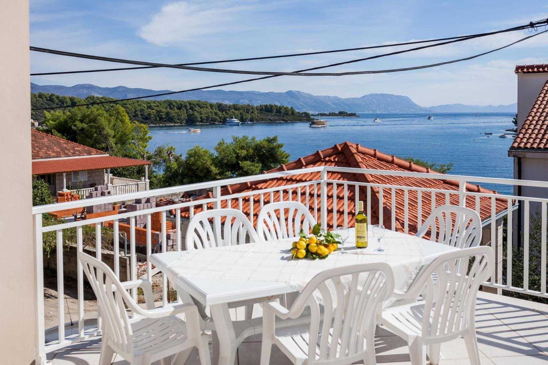 Apartment Dado - Terrace With Sea View Lumbarda Kültér fotó